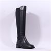 Pedro Anton Violetta Block Heel Stretch - Black Leather